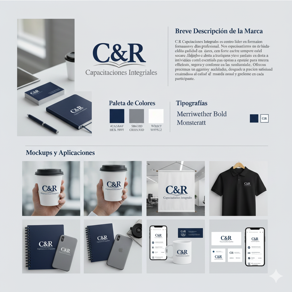 Diseño de Identidad Corporativa: C&R Capacitaciones Integrales